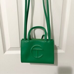 Telfar Small Green Screen Shopping Bag